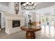 Elegant lobby with fireplace and seating area at 8110 Roseville Rd, Davenport, FL 33896