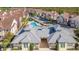 Aerial view of community pool and clubhouse at 7525 Sunflower Cir, Kissimmee, FL 34747