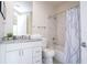 Bathroom featuring granite countertops and a bathtub at 7525 Sunflower Cir, Kissimmee, FL 34747