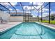 Inviting private pool with a screened enclosure at 2427 Dubai St, Kissimmee, FL 34747