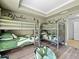 Bunk beds in a bedroom with jungle-themed decor at 7502 Seven Eagles Way, Reunion, FL 34747