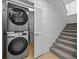 Stackable washer and dryer in a convenient laundry closet at 7502 Seven Eagles Way, Reunion, FL 34747