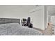 Modern bedroom with built-in closet and desk at 3663 Circle Hook St, Kissimmee, FL 34746