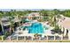 Community pool with lap lanes and spa at 3663 Circle Hook St, Kissimmee, FL 34746
