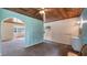 Small bathroom with vanity and wood ceilings at 10611 Jim Edwards Rd, Haines City, FL 33844