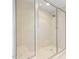 Large tiled shower with glass enclosure at 231 Riverside Drive # 1209-1, Holly Hill, FL 32117