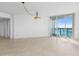 Bright dining room with tile floors and water views at 231 Riverside Drive # 1209-1, Holly Hill, FL 32117