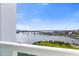 Riverfront view from balcony, featuring bridges and cityscape at 231 Riverside Drive # 1209-1, Holly Hill, FL 32117