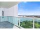 Balcony with water and city views at 231 Riverside Drive # 1209-1, Holly Hill, FL 32117