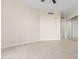 Bedroom with tiled floors and ceiling fan at 231 Riverside Drive # 1209-1, Holly Hill, FL 32117