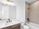 Bathroom with single vanity, tub and tile shower at 2122 Whitney Marsh Aly, Orlando, FL 32804