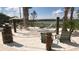 Relaxing hammock area with sandy beach and lounge chairs at 2965 Protagonist St, Kissimmee, FL 34746