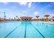 Lap pool with designated lanes for swimming at 9106 Sommerset Hills Dr, Davenport, FL 33896