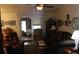Living room with fireplace and comfortable seating at 2681 Washington Ave # 18, Eustis, FL 32726