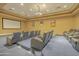 Community theater with reclining seats and large screen at 231 Riverside Drive # 101-1, Holly Hill, FL 32117