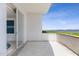 Balcony with access to interior and water views at 231 Riverside Drive # 101-1, Holly Hill, FL 32117