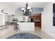 Modern kitchen with stainless steel appliances and granite countertops at 231 Riverside Drive # 101-1, Holly Hill, FL 32117