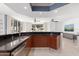 Modern kitchen with stainless steel appliances and granite countertops at 231 Riverside Drive # 101-1, Holly Hill, FL 32117