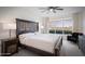 Main bedroom with large bed and city view at 231 Riverside Drive # 101-1, Holly Hill, FL 32117