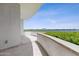 Curved balcony overlooking the water at 231 Riverside Drive # 101-1, Holly Hill, FL 32117