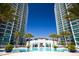 Resort-style pool between two high-rise buildings at 231 Riverside Drive # 101-1, Holly Hill, FL 32117