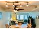 Dining area with view of living room and ocean at 4175 S Atlantic Ave # 1020, New Smyrna Beach, FL 32169