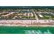 Aerial view of beach, ocean, and coastal community at 3700 S Atlantic Ave # 407, New Smyrna Beach, FL 32169