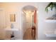 Bright hallway with tile flooring, leading to bedrooms and other rooms at 2019 Jaffa Ct, Clermont, FL 34714