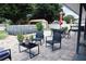 Backyard with patio furniture, above ground pool, and shed at 2019 Jaffa Ct, Clermont, FL 34714