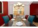 Bright dining room with a glass table and six chairs at 401 Cabello Dr, Davenport, FL 33837