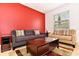 Living room with two sofas, coffee table, and accent pieces at 401 Cabello Dr, Davenport, FL 33837