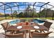 Enjoy al fresco dining overlooking your private pool and spa at 401 Cabello Dr, Davenport, FL 33837