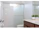 Clean bathroom with shower, toilet and vanity at 2669 Santosh Cv, Kissimmee, FL 34746