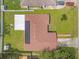 Overhead view of house showing roof, yard, and driveway at 897 Vicksburg St, Deltona, FL 32725