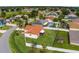 Aerial view showing house, pool, and neighborhood at 137 Birmingham Dr, Kissimmee, FL 34758