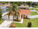 Aerial view of house with landscaping and driveway at 137 Birmingham Dr, Kissimmee, FL 34758