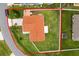 Aerial view showing house and large backyard at 137 Birmingham Dr, Kissimmee, FL 34758