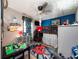bedroom with bunk beds and playful decor at 22545 Orange Blossom Ln, Eustis, FL 32736