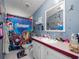 ' bathroom with Avengers-themed decor at 22545 Orange Blossom Ln, Eustis, FL 32736