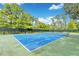 Community tennis court with blue surface at 8368 Rambling River Dr, Sanford, FL 32771