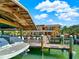 Private covered boat dock with plenty of space at 102 Via Duomo, New Smyrna Beach, FL 32169