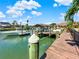 Steps to the water from this private dock at 102 Via Duomo, New Smyrna Beach, FL 32169