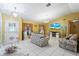 Comfortable living room with tile floors and neutral-toned furniture at 636 Koala Ct, Poinciana, FL 34759
