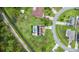 House with pool and large backyard, aerial view at 636 Koala Ct, Poinciana, FL 34759