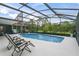 Inviting screened pool area with lounge chairs at 636 Koala Ct, Poinciana, FL 34759