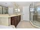 Large bathroom with double vanity, shower, and bathtub at 400 Harbor Winds Ct, Winter Springs, FL 32708