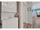 Stackable washer and dryer in a convenient laundry closet at 3174 Feltrim Pl # 104, Kissimmee, FL 34747