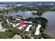Aerial view showcasing community near lake at 4099 Dijon Dr # 4099H, Orlando, FL 32808