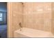 Clean bathroom with tub and shower combination, updated tile at 3043 Antique Oaks Cir # 171, Winter Park, FL 32792