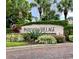 Parkview Village entrance sign with landscaping at 3043 Antique Oaks Cir # 171, Winter Park, FL 32792